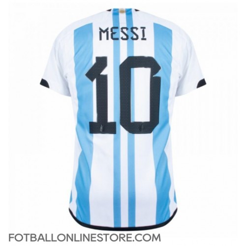 Billige Argentina Lionel Messi #10 Hjemmetrøye VM 2022 Kortermet